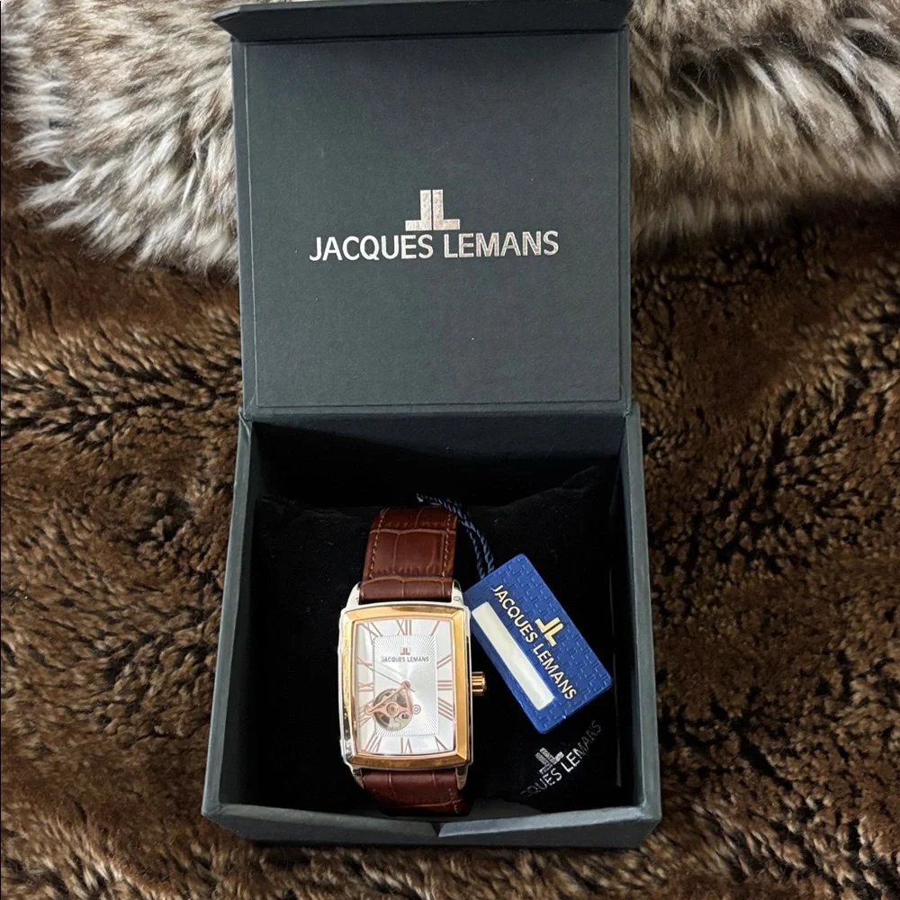 Automatic Jacques Lemans Men’s Vintage-Style Watch Austria/Swiss Movement - Picture 2 of 13